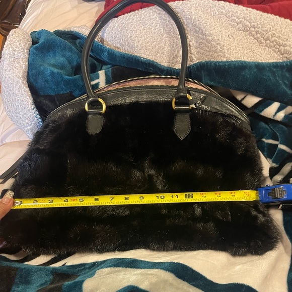 FALORNI LE BORSE MINK and LEATHER BAG - Picture 9 of 10